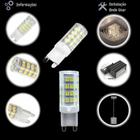 Kit 8 Lâmpadas de Led G9 5w Branco Frio(6000K) P/Lustres e Arandelas