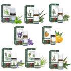 Kit 8 Óleos Essenciais WNF 5ml: Lavanda, Menta, Alecrim, Patchouli, Laranja Doce, Lemongrass, Eucalipto e Cedro.