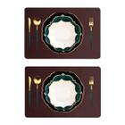 Kit 8 Peças Jogo Americano Sousplat Retangular Mesa Posta