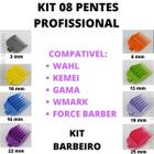 Kit 8 Pentes Disfarce De Altura Colorido Máquinas De Corte!!