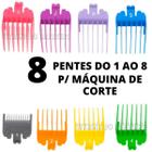Kit 8 Pentes Guia De Disfarce Coloridos 8 Cor!!