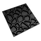 KIT 8 Placas 3D PVC Preto Decoração Revestimento PREMIUM de Parede e Teto (2m²) - GAPS