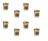 Kit 8 Potes de Vidro Quattro Stagioni 320 ml Para Conservas e Afins COM Tampa Original