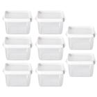 Kit 8 Potes Para Alimentos Quadrado 11x10x6,4 Cm 450 ML