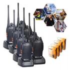 Kit 8 Rádio Uhf 16 Canais Comunicador Walktalk Bf-777s Fone