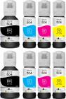 Kit 8 Refil Tinta Para Epsonn T504 L6161 L4150 L4160 L6191 Tintascompatíveis