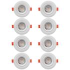 kit 8 Spot Led Embutir 5w Redondo 6500k branco frio Vany*