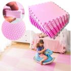 Kit 8 Tapete Infantil em EVA Emborrachado de 50x50 com 20mm de Espessura Estilo Tatame Para Bebe Criança Menina Yoga Quarto Decoração