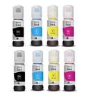 Kit 8 Tinta 544 bk c m y L3210 3150 L3250 L3160 L529