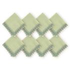 Kit 8 Un Guardanapos Tecido Renda Celadon 45X45Cm Rafimex