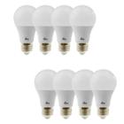 Kit 8 Unidades Lâmpada Led Bulbo Casa Quarto Escritório 9W 6500K Kian