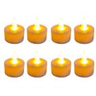 Kit 8 Velas De Led Simples com Chama Oscilante 4cm