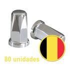 Kit 80 capas cromada para porca 32 33 mm belga