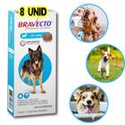 Kit 8un Bravecto Antipulgas E Carrapatos Cães De 20 A 40kg