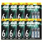 Kit 8x Carga Gillette Mach3 C/6 Unidades - Gillette