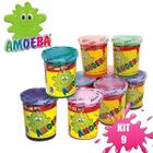 Kit 9 Amoebas Massinha Colorida Geleca De Brincar 110G - Asca Toys