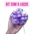 Kit 9 Laços Bola Prontos Presente Aniversário Mães Namorados