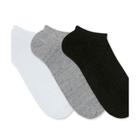 Kit 9 meias femininas soquete algodão lisa modelo casual