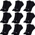 Kit 9 Pares Meias Puma Soquete Cano Curto Baixo Meia Esportiva Academia Algodão Original