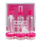 Kit 9 Porta Frascos Viagem Shampoo Creme Perfume Organizador Mala Mão Bolsa Necessaire Resistente Leve Prático Reutilizável