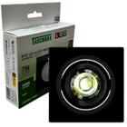 Kit 9 Spot Led Quadrado Preto Embutir 7w Branco Neutro 4000K