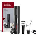 Kit Abridor De Vinhos Saca Rolhas Elétrico Automático Luxo