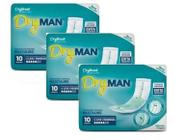 Kit Absorvente Adulto Masculino Dry Man (3 Pacotes C/10 Un)