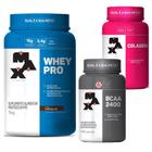 Kit Academia Feminino Whey Protein 1kg + Bcaa + Colageno - Max Titanium