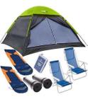 Kit Acampamento Praia Barraca Echolife Weekend 3 Pessoas