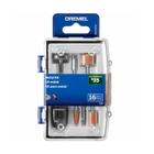 Kit acesossorio p/ microretifica 16pcs dremel 26150734ab000