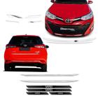 Kit Acessório Grade Yaris Hatch + Frisos + Soleira Protetora - SPORTINOX