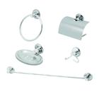 Kit Acessório para Banheiro Aço Inox 5 Peças