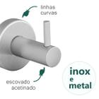 Kit Acessórios Banheiro Athenas Inox E Metal Escovado