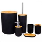 Kit Acessórios Banheiro Lavabo Saboneteira Completo 6 Peças