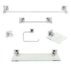 Kit Acessórios para Banheiro 6 Peças Inox Square Ducon Metais