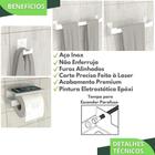 Kit Acessórios Para Banheiro Branco 4 Peças Elg - Metalcromo