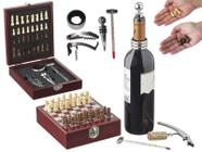 Kit Acessórios Vinho E Xadrez Com Caixa De Madeira Haüskraft