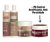 Kit Acidificante, Máscara 500g, Shampoo, Condicionador Crespo Apse