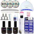 Kit Acrigel Unhas Alongamento 3 Géis Bond Aid Cabine Sun One