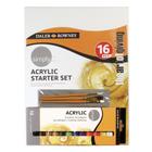 Kit Acrílico Daler Rowney Simply Iniciante com 16 Unidades 126500005