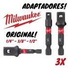 Kit Adaptador Soquete 1/4'' (3 Peças) Shockwave Milwaukee