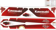 Kit Adesivo Faixa Jet Ski Kawasaki Sx 650 91 Vermelho