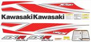 Kit Adesivo Faixa Jet Ski Kawasaki Sxr 800 07 Vermelho