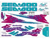 Kit Adesivo Faixa Jet Ski Seadoo Sp 95