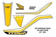 Kit Adesivo Faixa Personalizado Cg Titan 160 2018/2019 - 21