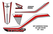 Kit Adesivo Faixa Personalizado Cg Titan 160 2018/2019 - 23