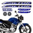 Kit Adesivo Lateral Azul Factor Ybr 125 2009 Emblemas