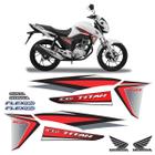 Kit Adesivo Moto Honda Cg Titan 160 Ex 2016/2017 Vermelho