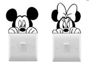Kit Adesivo para Interruptor Mickey e Minnie