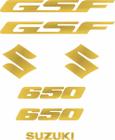 Kit Adesivo Resinado Dourado Moto Suzuki Gsf 650 Resitank